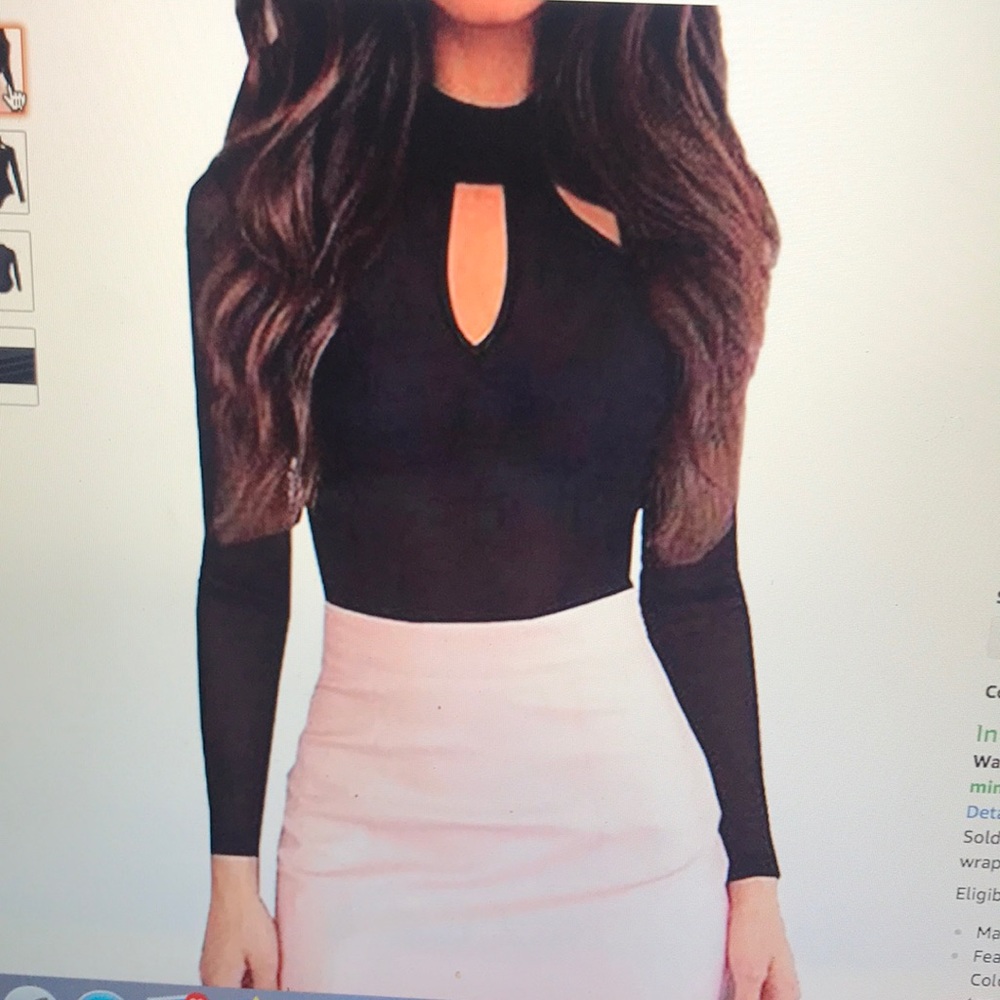 Keyhole Turtleneck Long Sleeve Bodysuit